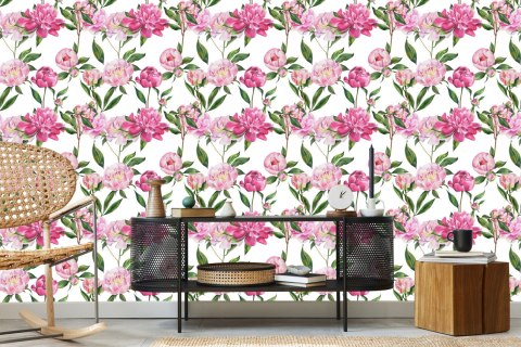 Tapeta Naturalne Piwonie Flizelina 53x1000 TR-2308-VER-53
