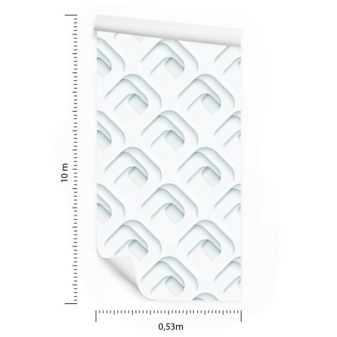 Tapeta Nowoczesna, Optyczna, Efekt 3D, Do Sypialni Flizelina 53x1000 TR-2602-VER-53