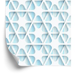 Tapeta Optyczna, Geometryczna 3D, Do Sypialni Flizelina 53x1000 TR-3113-VER-53