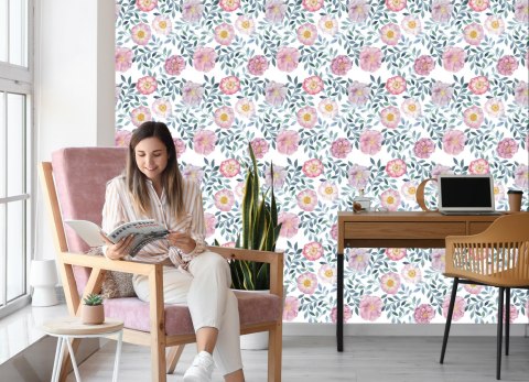 Tapeta Piękne Egzotyczne Kwiaty Flizelina 53x1000 TR-374-VER-53