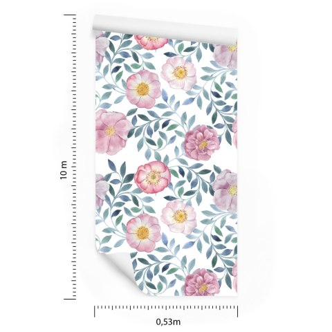 Tapeta Piękne Egzotyczne Kwiaty Flizelina 53x1000 TR-374-VER-53