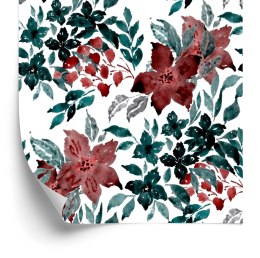 Tapeta Piękne Kwiaty Malowane Akwarelą Flizelina 53x1000 TR-190-VER-53