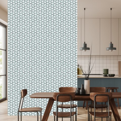 Tapeta Sześciany W Odcieniach Szarości - Efekt 3D Flizelina 53x1000 TR-55-VER-53