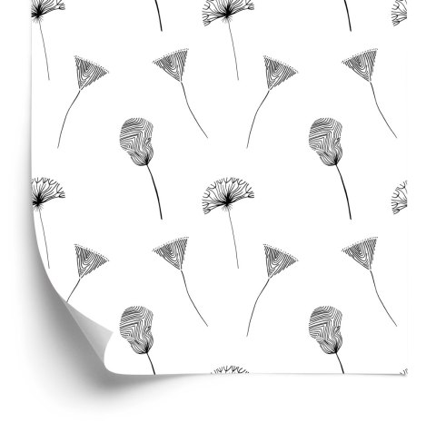 Tapeta Abstrakcyjne Kwiaty I Dmuchawce Flizelina 53x1000 TR-4099-VER-53