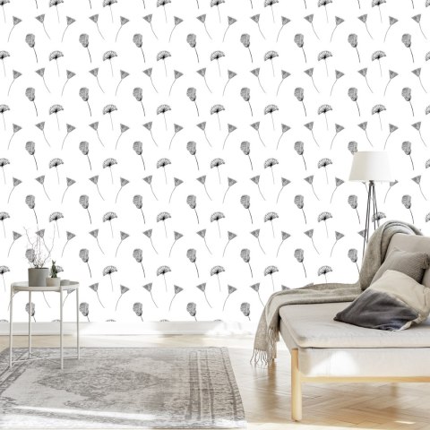 Tapeta Abstrakcyjne Kwiaty I Dmuchawce Flizelina 53x1000 TR-4099-VER-53