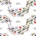 Tapeta Akwarelowy Wzór Kwiatowy Flizelina 53x1000 TR-4058-VER-53
