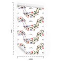 Tapeta Akwarelowy Wzór Kwiatowy Flizelina 53x1000 TR-4058-VER-53