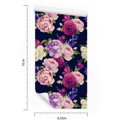 Tapeta Barwne Róże Flizelina 53x1000 TR-2845-VER-53