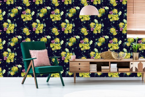 Tapeta Róże Frezje Flizelina 53x1000 TR-2615-VER-53