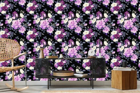 Tapeta Róże W Ciemnej Kolorystyce Flizelina 53x1000 TR-3057-VER-53