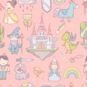 Tapeta Bajki Księżniczki Tęcza, Do Pokoju Dziecka Flizelina 53x1000 TR-3076-VER-53