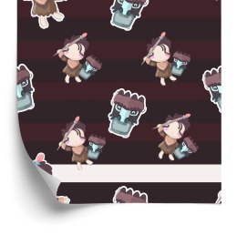 Tapeta Chłopcy Z Indiańskimi Maskami Flizelina 53x1000 TR-5268-VER-53