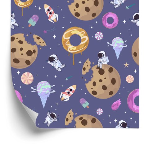 Tapeta Dla Dzieci - Kosmiczne Słodycze Flizelina 53x1000 TR-864-VER-53