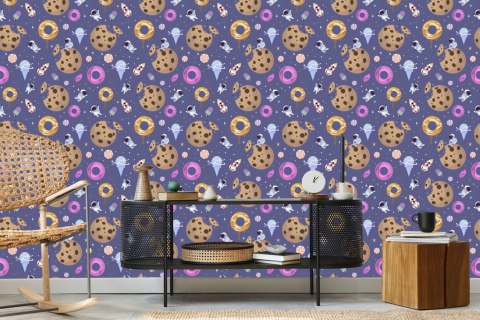 Tapeta Dla Dzieci - Kosmiczne Słodycze Flizelina 53x1000 TR-864-VER-53