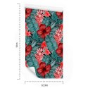 Tapeta Egzotyczne Kwiaty I Liście Flizelina 53x1000 TR-4235-VER-53