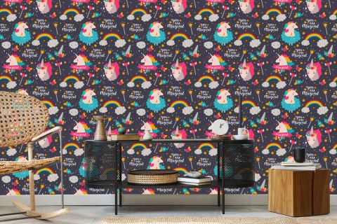 Tapeta Jednorożce Tęcza Flizelina 53x1000 TR-3012-VER-53