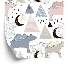 Tapeta Dla Dzieci - Misie W Górach Flizelina 53x1000 TR-596-VER-53