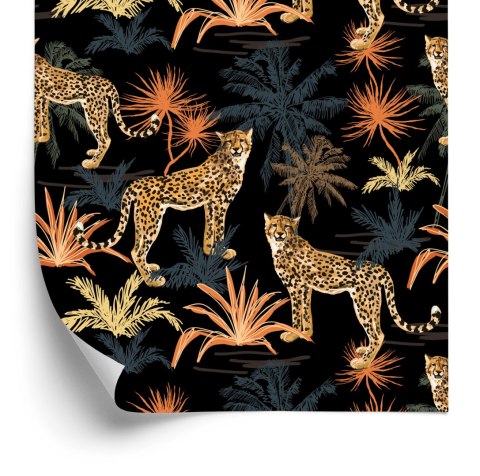 Tapeta - Dzikie Koty I Drzewa Flizelina 53x1000 TR-1778-VER-53