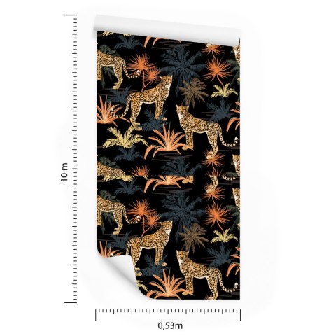 Tapeta - Dzikie Koty I Drzewa Flizelina 53x1000 TR-1778-VER-53