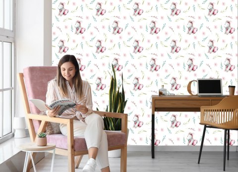 Tapeta Jednorożce Malowane Akwarelą Flizelina 53x1000 TR-4251-VER-53