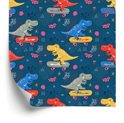 Tapeta Krokodyle, Deskorolki, Do Pokoju Dziecka Flizelina 53x1000 TR-1690-VER-53