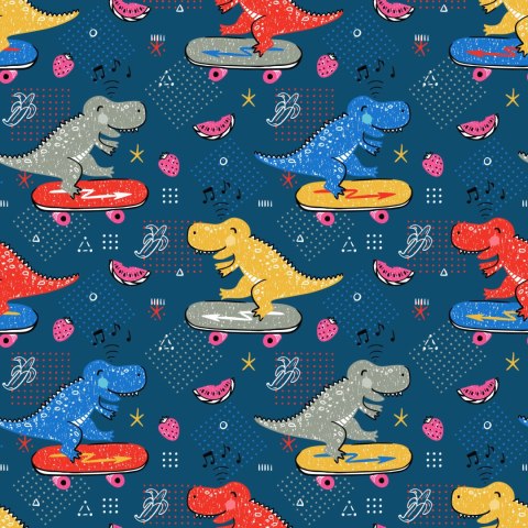 Tapeta Krokodyle, Deskorolki, Do Pokoju Dziecka Flizelina 53x1000 TR-1690-VER-53