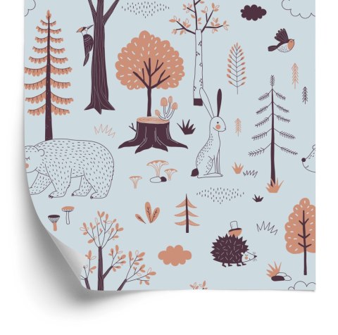 Tapeta Dla Dzieci - Piękne Zwierzątka Leśne Flizelina 53x1000 TR-2285-VER-53