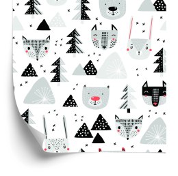 Tapeta Dla Dzieci - Piękne Zwierzęta Leśne Flizelina 53x1000 TR-1737-VER-53