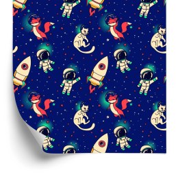 Tapeta Kosmiczne Lisy I Koty Flizelina 53x1000 TR-4011-VER-53