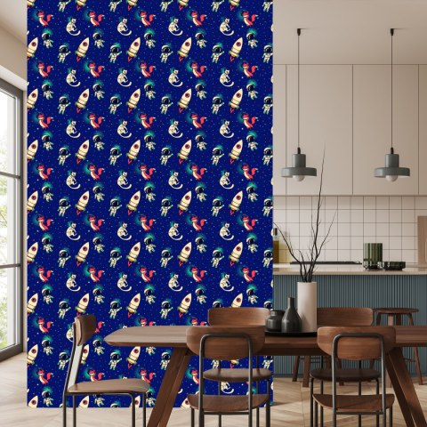 Tapeta Kosmiczne Lisy I Koty Flizelina 53x1000 TR-4011-VER-53