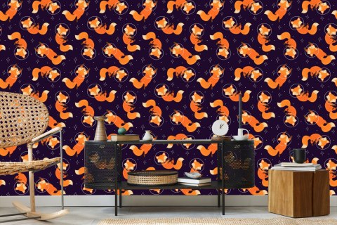 Tapeta Lisy Astronauci Flizelina 53x1000 TR-4031-VER-53