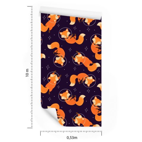 Tapeta Lisy Astronauci Flizelina 53x1000 TR-4031-VER-53