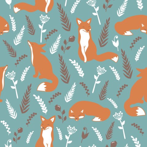 Tapeta Lisy W Zbożu Flizelina 53x1000 TR-4014-VER-53