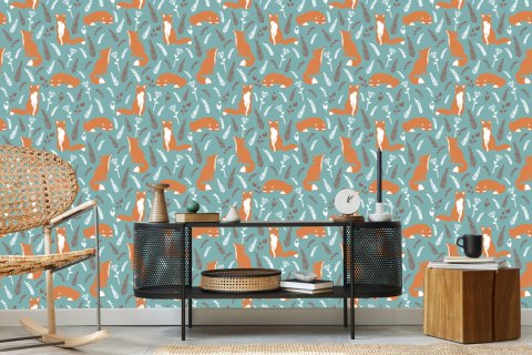 Tapeta Lisy W Zbożu Flizelina 53x1000 TR-4014-VER-53