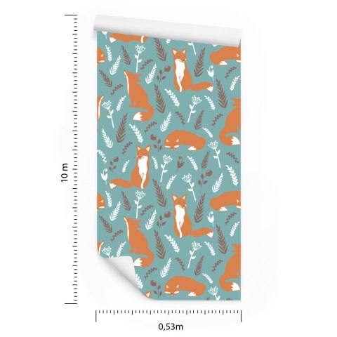 Tapeta Lisy W Zbożu Flizelina 53x1000 TR-4014-VER-53