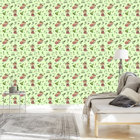 Tapeta Śpiące Indiańskie Lisy Flizelina 53x1000 TR-4032-VER-53