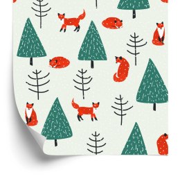 Tapeta Śpiące Lisy W Lesie Flizelina 53x1000 TR-3988-VER-53