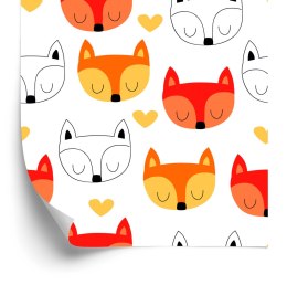 Tapeta Urocze Pyszczki Lisów Flizelina 53x1000 TR-3985-VER-53