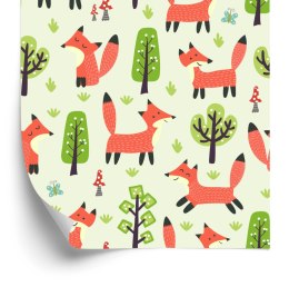 Tapeta Wesołe Liski W Lesie Flizelina 53x1000 TR-3995-VER-53