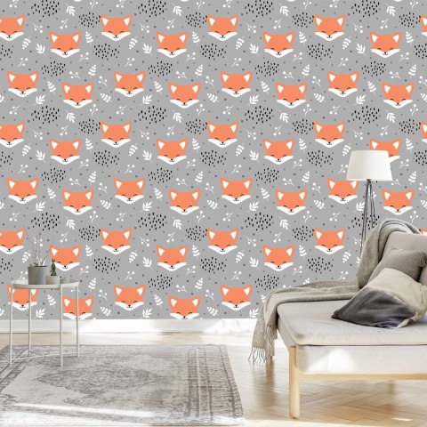 Tapeta Wesołe Lisy W Lesie Flizelina 53x1000 TR-4034-VER-53