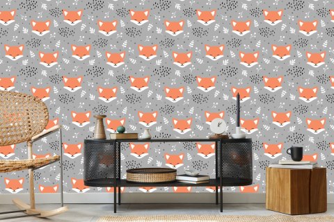 Tapeta Wesołe Lisy W Lesie Flizelina 53x1000 TR-4034-VER-53