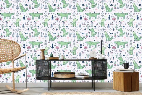 Tapeta Zwierzęta Leśne I Rośliny Flizelina 53x1000 TR-3664-VER-53