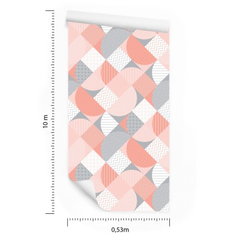 Tapeta Abstrakcyjna Mozaika Geometryczna Flizelina 53x1000 TR-766-VER-53