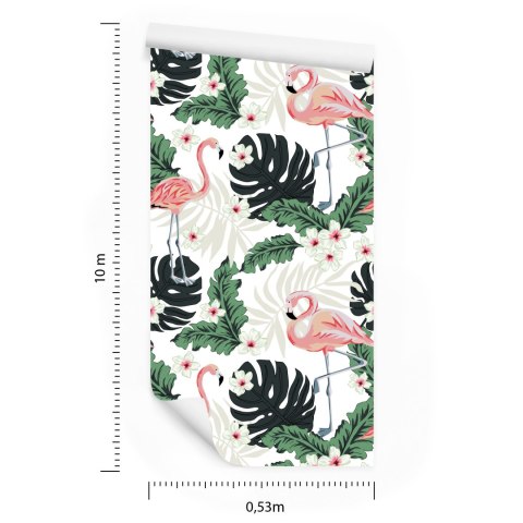 Tapeta - Flamingi Flizelina 53x1000 TR-1678-VER-53