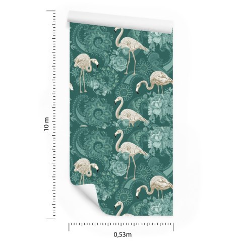 Tapeta - Flamingi Flizelina 53x1000 TR-1720-VER-53