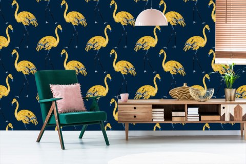 Tapeta - Flamingi Jak Malowane Flizelina 53x1000 TR-2203-VER-53