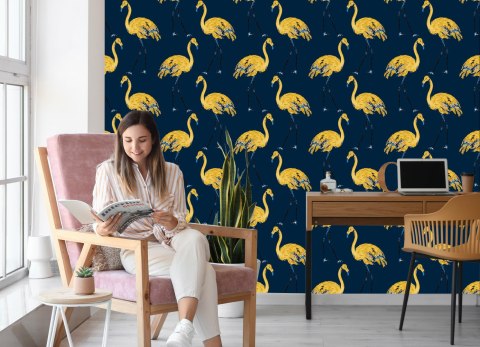 Tapeta - Flamingi Jak Malowane Flizelina 53x1000 TR-2203-VER-53