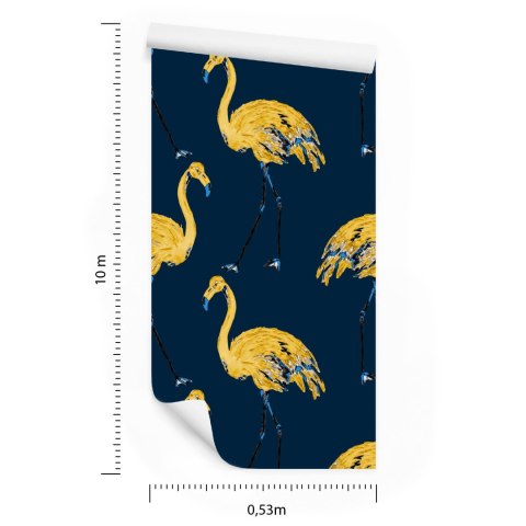 Tapeta - Flamingi Jak Malowane Flizelina 53x1000 TR-2203-VER-53