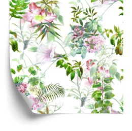 Tapeta Akwarela Liście I Kwiaty Flizelina 53x1000 TR-1076-VER-53