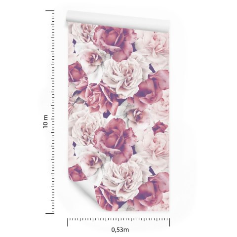 Tapeta Angielskie Róże Flizelina 53x1000 TR-2486-VER-53